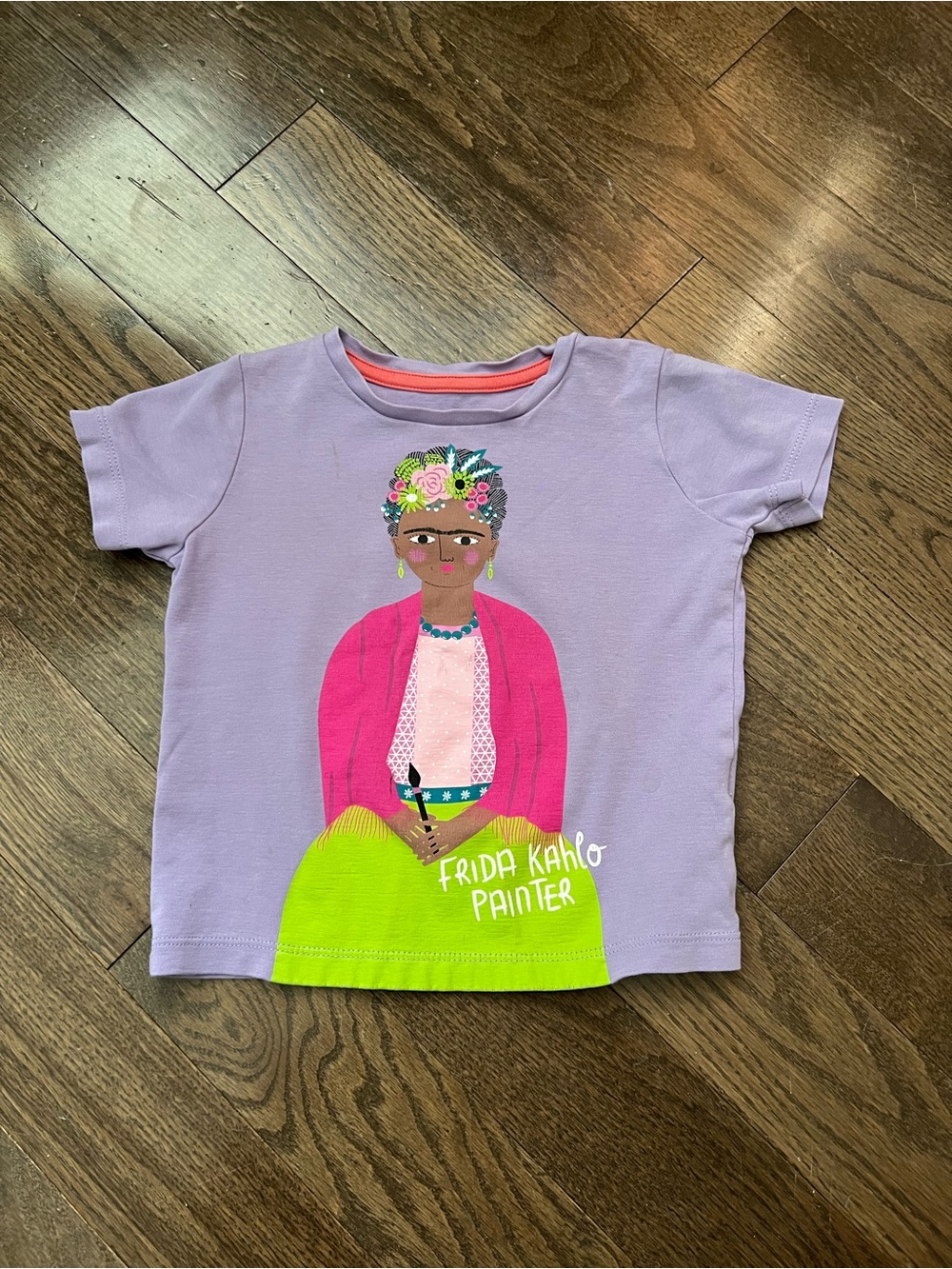 Piccolina Kids Short-Sleeve Lavender Frida Kahlo Graphic Tee size 2t